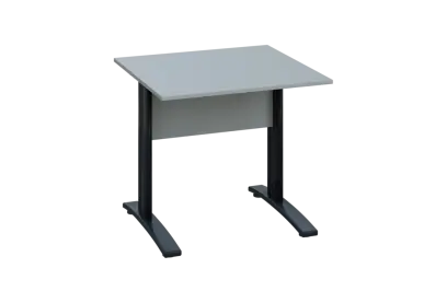 EPK 28 - 8 stůl kancelářský, kovová podnož černá, deska 25 mm, široký 800 mm, šedá